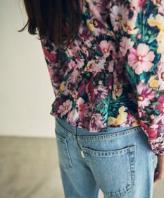 GRACE CONTINENTAL グラデフラワープリントトップ