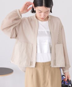 AMERICAN HOLIC メッシュ異素材切替ブルゾン