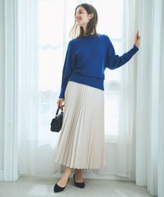 ANY SIS 【UVカット・アンチピリング・洗える】ウーステッドエステル  プリーツスカート