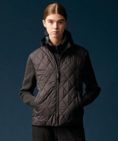 JOSEPH ABBOUD MOUNTAIN 【軽量/防風性】中綿キルトコンビ ニット