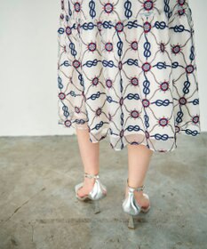 GRACE CONTINENTAL マリン刺繍チュールワンピース