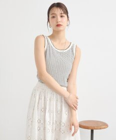 earth music&ecology ピコトリミングタンクトップ