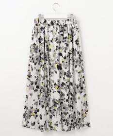 自由区 【XSサイズ～/洗える】ERICA楊柳プリント ギャザースカート