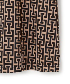 ICB 【30th ANNIVERSARY】 モノグラムプリントスムース ボウタイブラウス