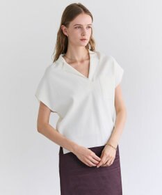 BEIGE， NADIA / ストレッチ スキッパーニット