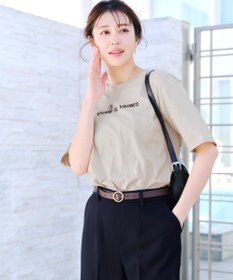 Tiaclasse 【洗える】刺繍ロゴシンプルTシャツ