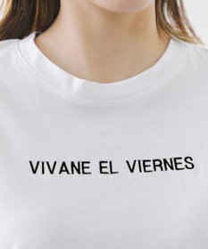 Tiaclasse 【洗える】刺繍ロゴシンプルTシャツ