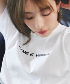 Tiaclasse 【洗える】刺繍ロゴシンプルTシャツ