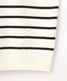 組曲 S 華奢見え パネルボーダーニット