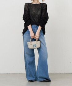 russet 《モノグラム刺繍》コーデュラナイロン2WAYミニショルダーバッグ（CE-1778）