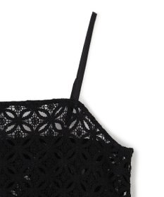 UNFILO L 【2点セット】ラッセルレース キャミレイヤード Tシャツ