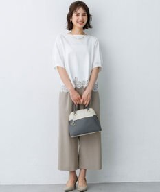 組曲 【加藤ローサさん着用・ショルダーベルト付き】ボストンハンドバッグ