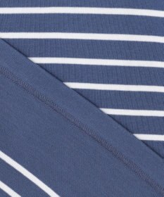 23区 【洗える】Armor-lux スムース ボーダー クロップド カットソー