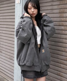 WEGO ワーカーズキルトフードブルゾン