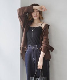 WEGO 【カップ付き】接触冷感なちゅ盛れ2WAYカップインキャミ