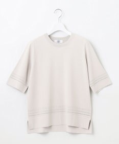 J.PRESS LADIES L 【洗える】レーヨンエリートストレッチ 編み柄 ニット