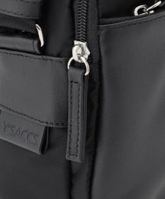 Y'SACCS ナイロン×牛革コンビシリーズ　横型ショルダーバッグ　SSサイズ