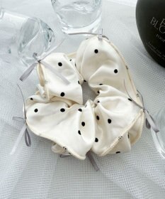 WEGO Lリボンドットシュシュ