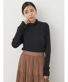 earth music&ecology コットンシアータートルネックプルオーバー