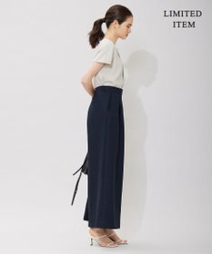 ICB L 【WEB限定・洗える】BackSatinGeorgette ブラウス