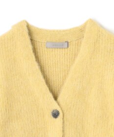 UNFILO アルパカシャギー Vネックカーディガン