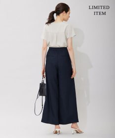 ICB L 【WEB限定・洗える】BackSatinGeorgette ブラウス