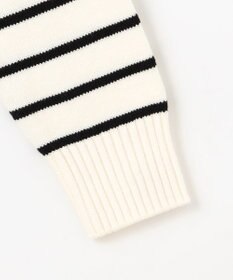 組曲 S 華奢見え パネルボーダーニット