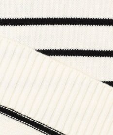 組曲 S 華奢見え パネルボーダーニット