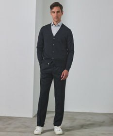 GOTAIRIKU 【保温性/ストレッチ/シワになりにくい】サキソニーストレッチパンツ_1タック(25年モデル）