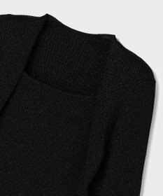 GRACE CONTINENTAL スクエアリブニットトップ