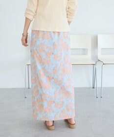 CRAFT STANDARD BOUTIQUE フラワープリントスリットロングスカート