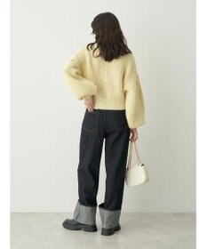 earth music&ecology ヘアリーショートニットカーディガン