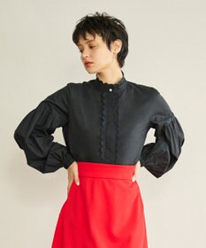 #Newans 【洗える】シアースカラップデザインブラウス