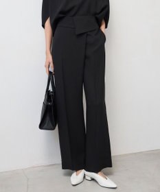 ICB L 【UVケア・接触冷感・速乾・防シワ・洗える】 FluidBackSatin デザインワイドパンツ