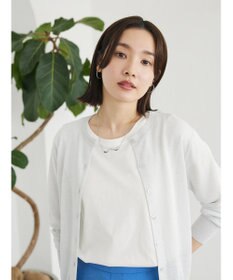 Green Parks ラメクルーネックカーディガン