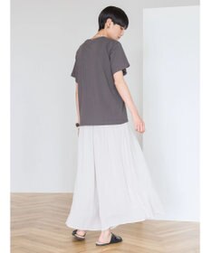 AMERICAN HOLIC エアリーギャザーガウチョパンツ【裏地：接触冷感】