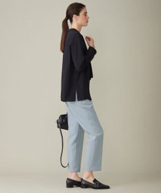 ICB 【WEB限定カラーあり・速乾・洗える】BackSatinAmunzen スカーフタイブラウス