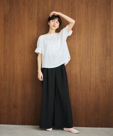 #Newans 【洗濯機可能/ストレッチ】ベリーワイドパンツ