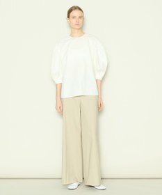 JOSEPH 【洗える】コットンシルク　ラウンドネックブラウス