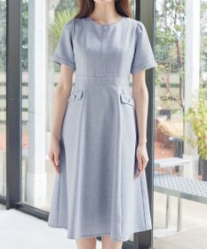 Tiaclasse 半袖サマーツイードワンピース