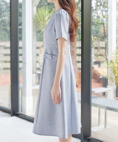 Tiaclasse 半袖サマーツイードワンピース