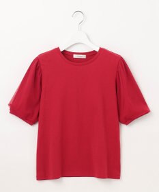 Feroux チュールパフスリーブ プルオーバー