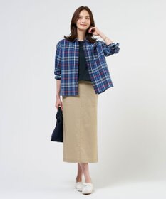 J.PRESS LADIES L 【2WAY】コットンスムース フレンチスリーブ カットソー
