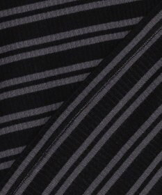 J.PRESS LADIES カシミヤシルク シアーリブ ボーダー タートル カットソー