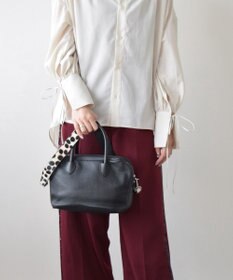 INTER-CHAUSSURES 【RIPANI】シュリンクレザースモールハンドバッグ