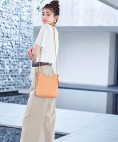 Tiaclasse 【日本製・洗える】麻調ワイドパンツ