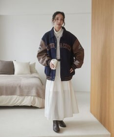 WEGO 【ユニセックス着用ITEM/SMLサイズ展開】メルトンワッペンスタジャン