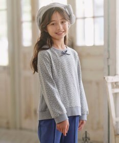 組曲 KIDS 【150-160㎝】 フロストフラワージャガード トレーナー