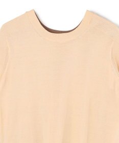 BEIGE， JULIE / コットンシルク 2WAY半袖ニット