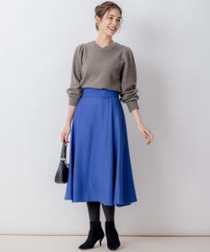 組曲 【WEB一部店舗限定】ウールジョーゼット フレアスカート